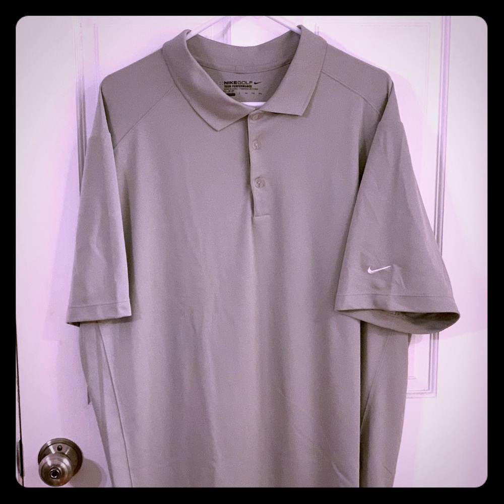 Nike Dri-Fit Men’s Polo-Gray XXL